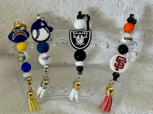 Handmade "Sports” Rear View Mirror Charms