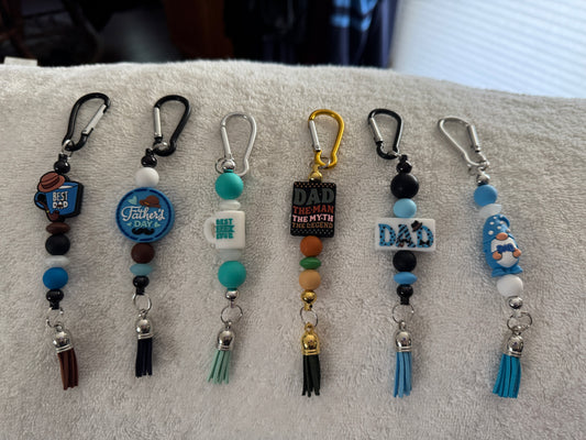 Handmade “Father’s Day” Rear View Mirror Charms